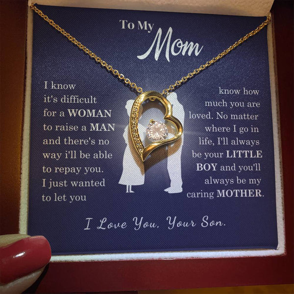 [Almost Sold Out] To My Mom - Loved Mother - Forever Love Necklace