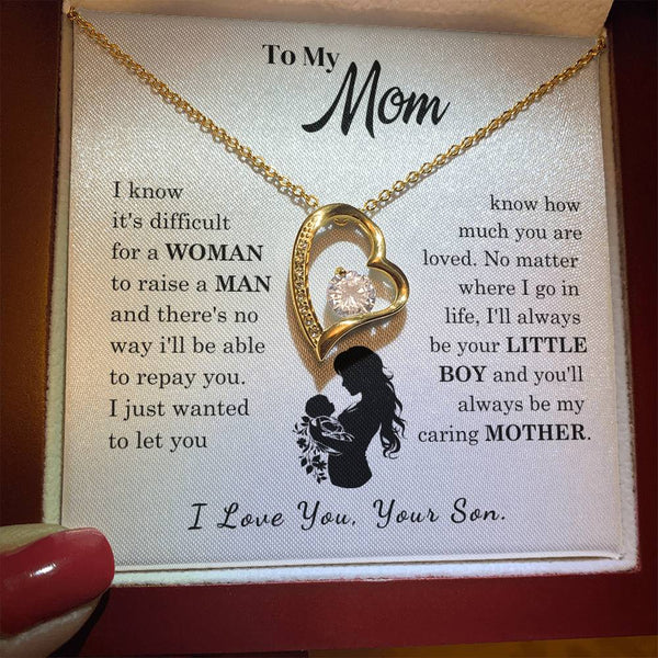 [Only a few left]  To My Mom - Loved Mother  - Necklace