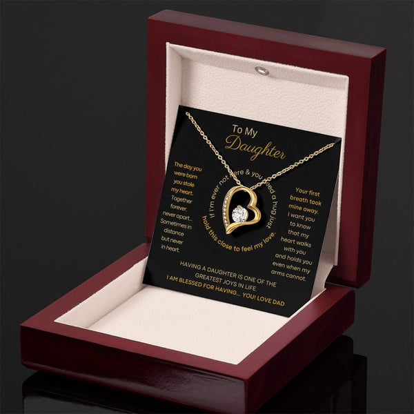 [ Few left only ] To My Daughter - Hold this necklace close to feel my love