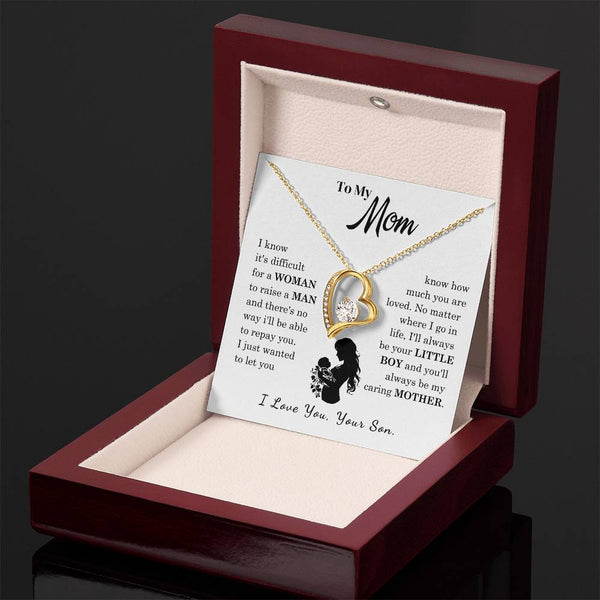 [Only a few left]  To My Mom - Loved Mother  - Necklace