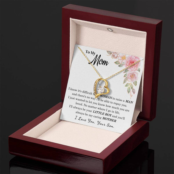 [Only a few left] To My Loving Mother - I love you  (Forever Love Necklace)