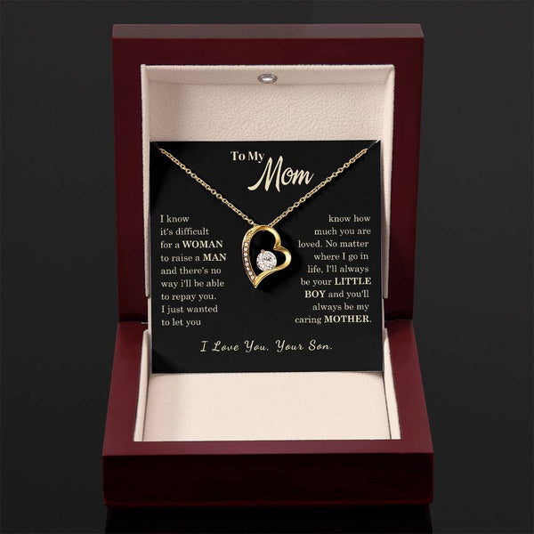[Almost Sold Out] To My Mom - I Love You Mother  - Forever Love Necklace
