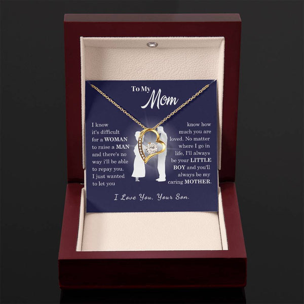 [Almost Sold Out] To My Mom - Loved Mother - Forever Love Necklace