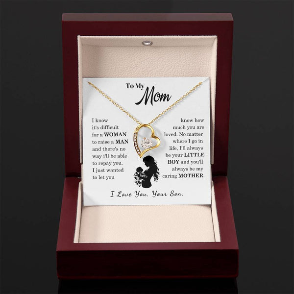[Only a few left]  To My Mom - Loved Mother  - Necklace