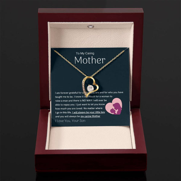 To My Loving Mother - You are my sunshine, I will always be your little boy (Only a Few Left) - Forever Love Necklace
