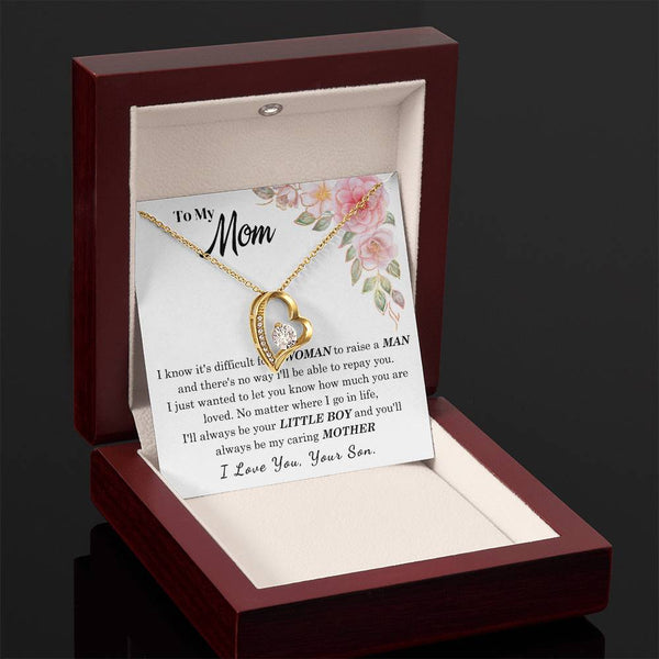 [Only a few left] To My Loving Mother - I love you  (Forever Love Necklace)