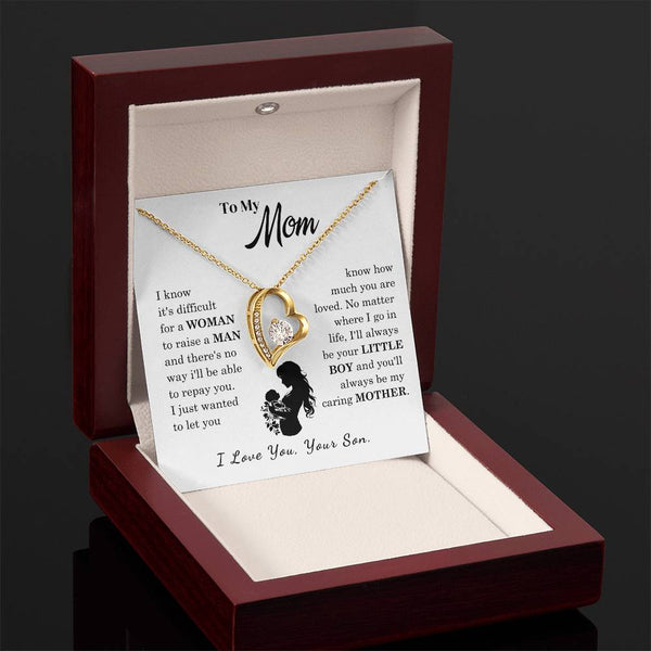 [Only a few left]  To My Mom - Loved Mother  - Necklace