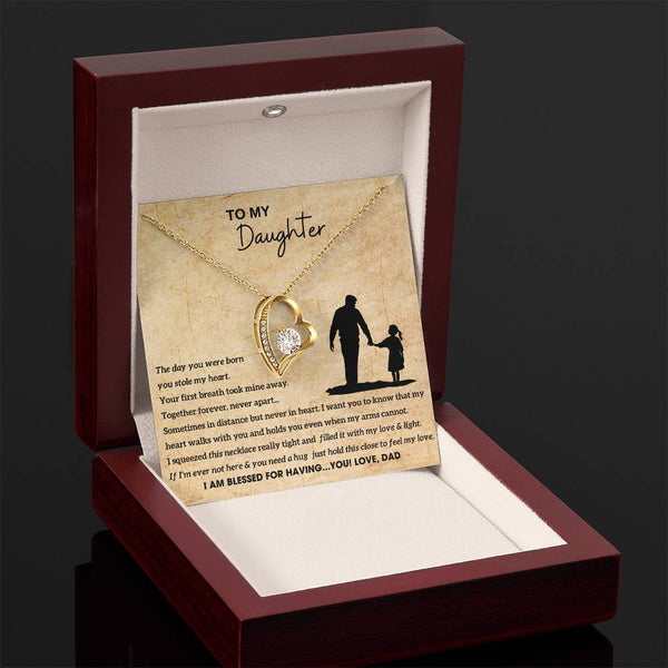 To My Daughter - Hold this necklace close to feel my love (Few left only)