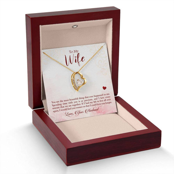 To My Wife - You Are The Most Beautiful Thing (Only a Few Left) - Forever Love Necklace
