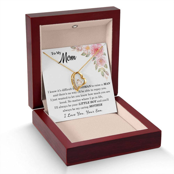 [Only a few left] To My Loving Mother - I love you  (Forever Love Necklace)