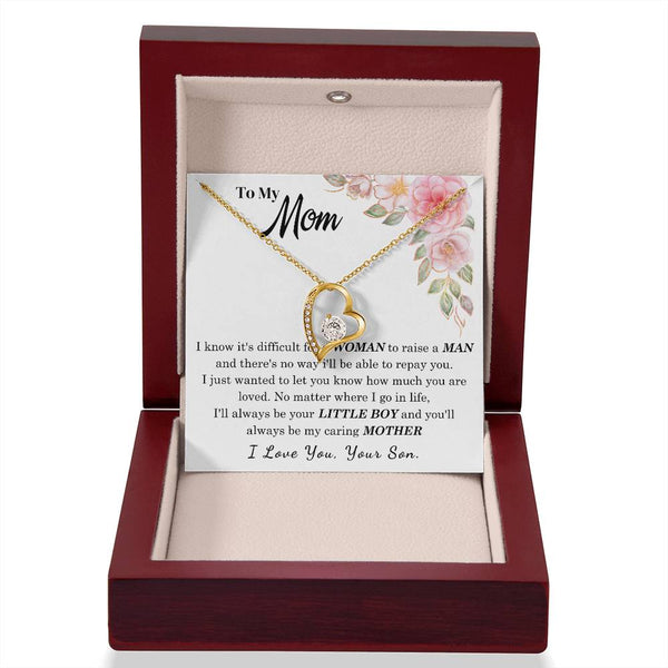 [Only a few left] To My Loving Mother - I love you  (Forever Love Necklace)