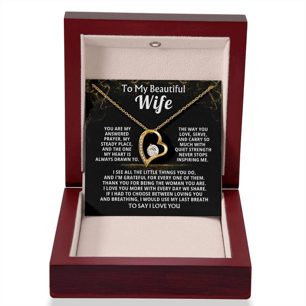 To My Beautiful Wife, You are my answered prayer