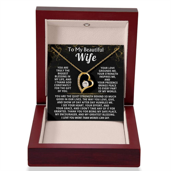 To My Beautiful Wife,  I thank God constantly for the gift of you (Forever Love)