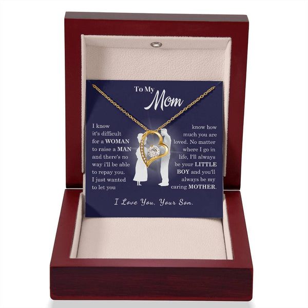 [Almost Sold Out] To My Mom - Loved Mother - Forever Love Necklace