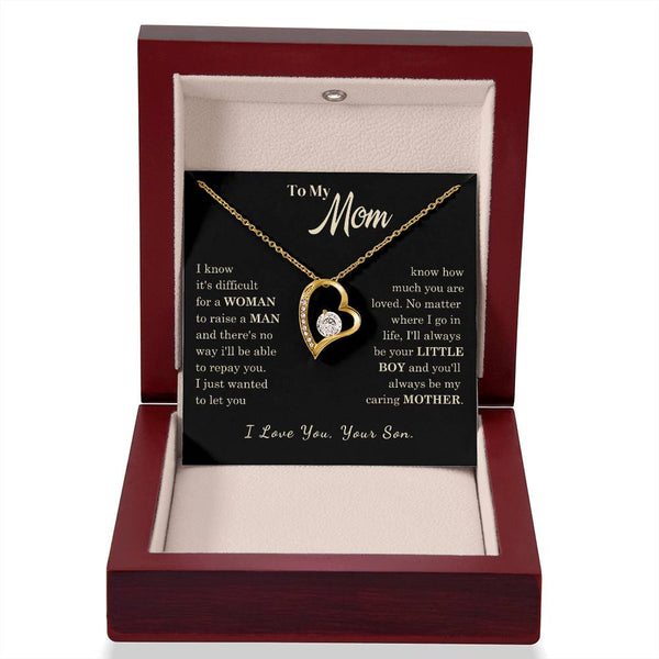 [Almost Sold Out] To My Mom - I Love You Mother  - Forever Love Necklace