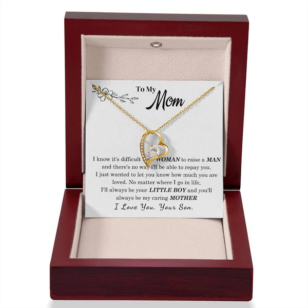 [Only a few left] To My Mom - I Love You Mother  - Forever Love Necklace