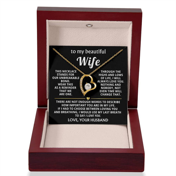 To My Beautiful Wife - This necklace stands for our unbreakable bond [Almost Sold Out]