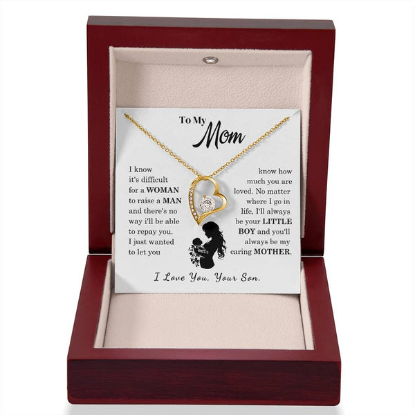 [Only a few left]  To My Mom - Loved Mother  - Necklace