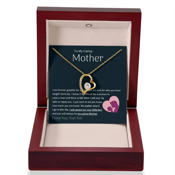 To My Loving Mother - You are my sunshine, I will always be your little boy (Only a Few Left) - Forever Love Necklace