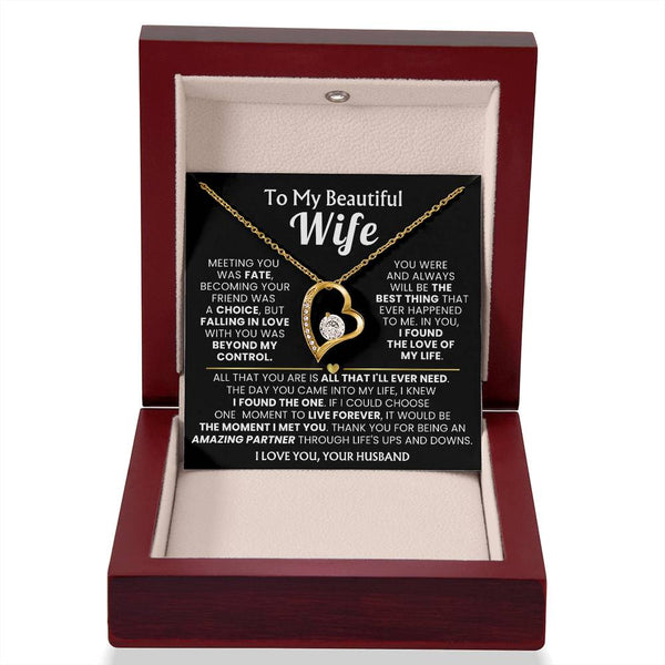 (Only a few left) TO MY BEAUTIFUL WIFE - I knew I found the one