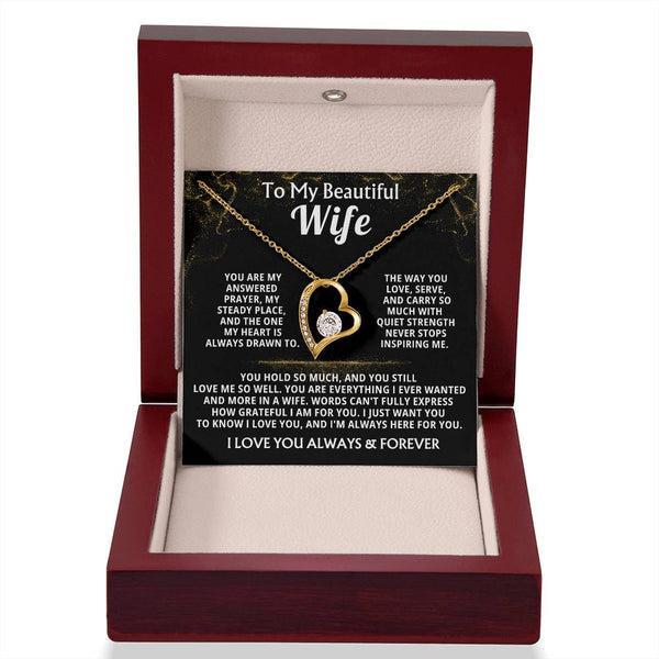 To My Beautiful Wife, You are my answered prayer ( Almost Gone )