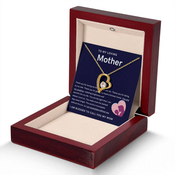 To My Loving Mother - You are my sunshine, radiating brightness into my life (Only a Few Left) - Forever Love Necklace