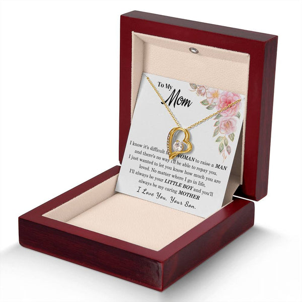 [Only a few left] To My Loving Mother - I love you  (Forever Love Necklace)