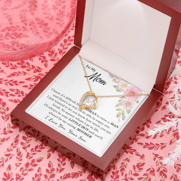 [Only a few left] To My Loving Mother - I love you  (Forever Love Necklace)
