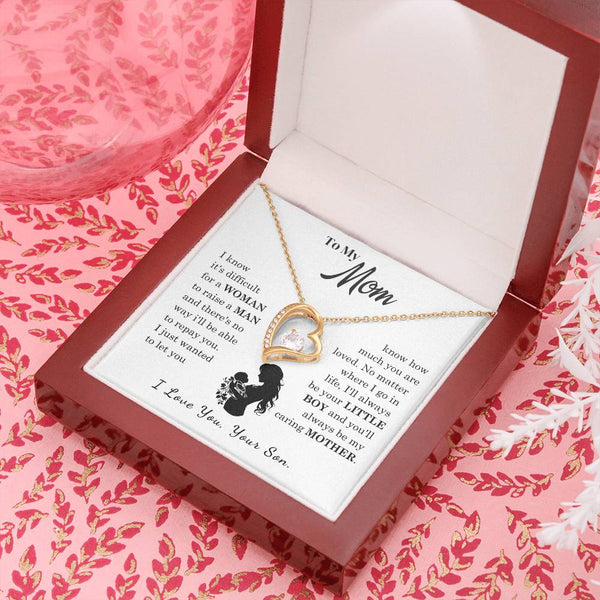 [Only a few left]  To My Mom - Loved Mother  - Necklace