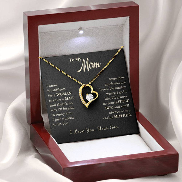 [Almost Sold Out] To My Mom - I Love You Mother  - Forever Love Necklace