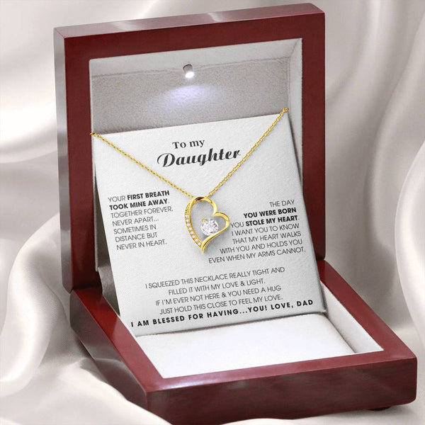 To My Daughter - Hold this necklace close to feel my love [ Forever Love ]