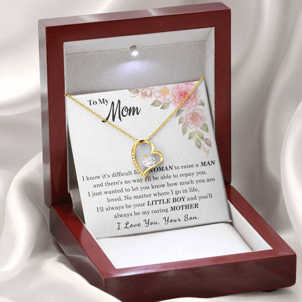 [Only a few left] To My Loving Mother - I love you  (Forever Love Necklace)