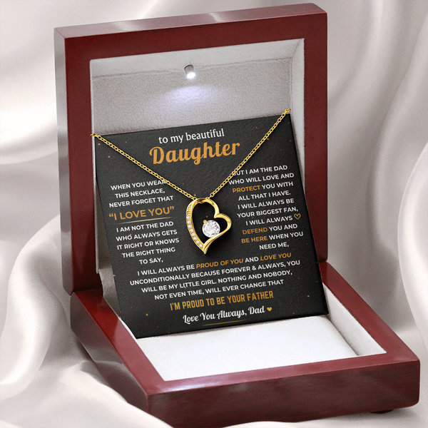 To My Daughter, Dad Will Always Protect You - Forever Love