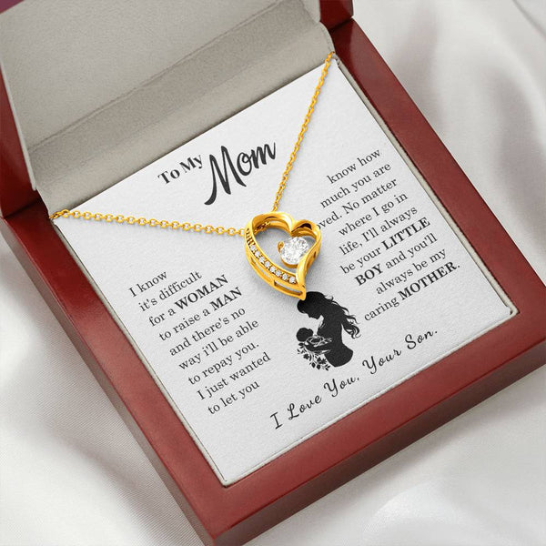 [Only a few left]  To My Mom - Loved Mother  - Necklace