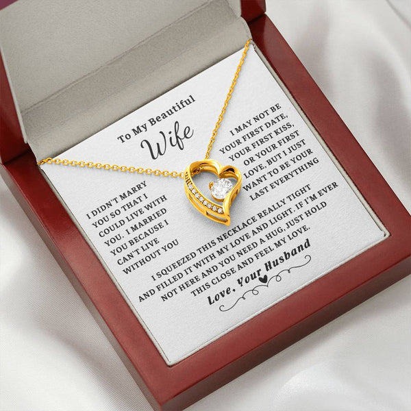 To My Wife , Forever love necklace , Gift For Wife, Wife Birthday Gift, Anniversary Gift For Wife, Wife Necklace