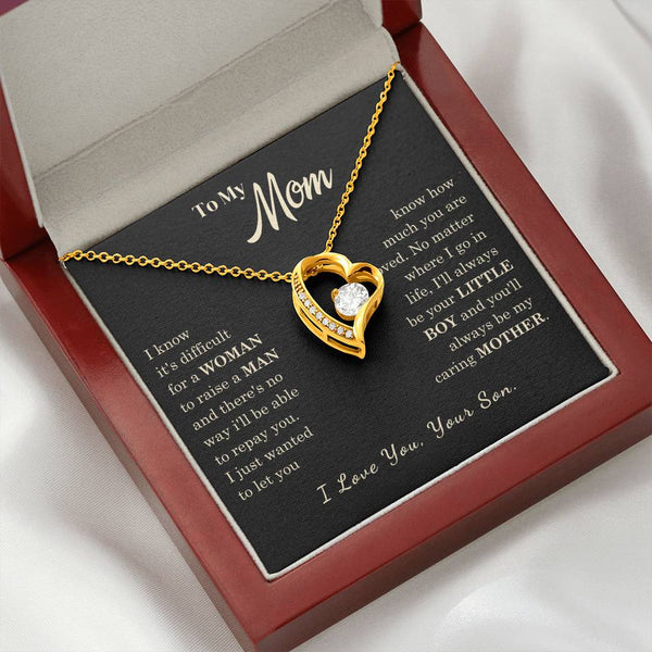 [Almost Sold Out] To My Mom - I Love You Mother  - Forever Love Necklace