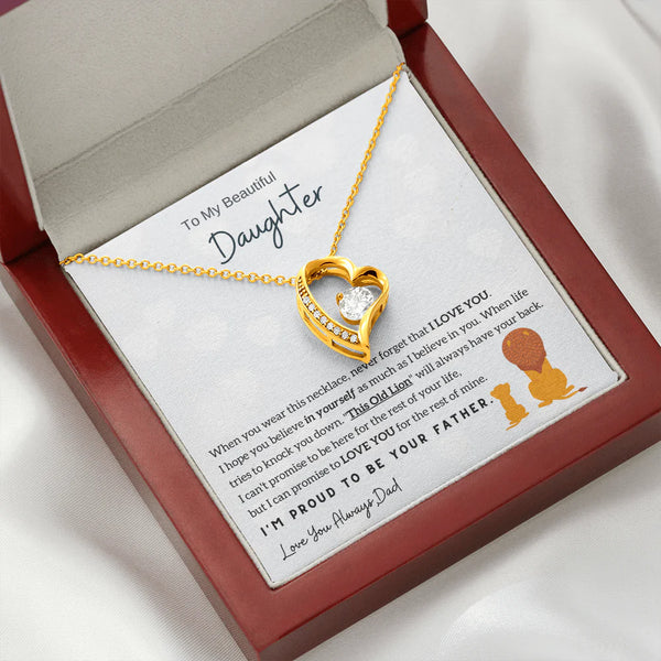 To My Beautiful Daughter, I'm Proud To Be Your Father (Free Shipping)