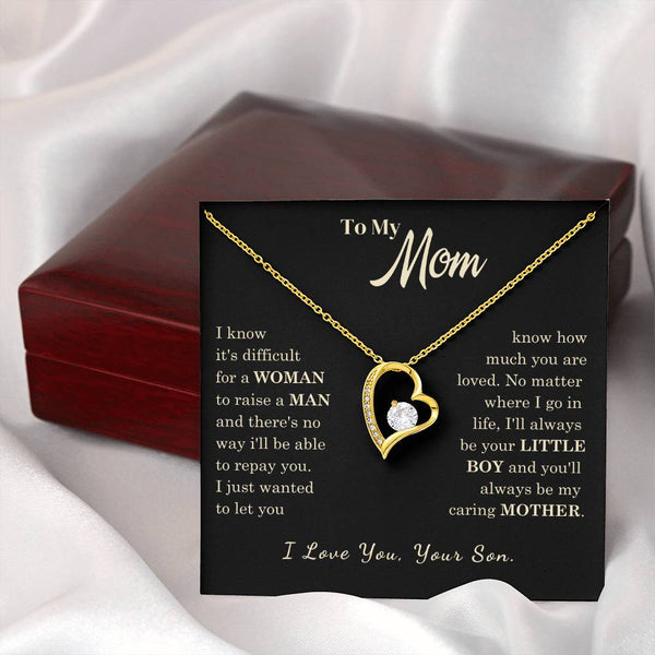 [Almost Sold Out] To My Mom - I Love You Mother  - Forever Love Necklace