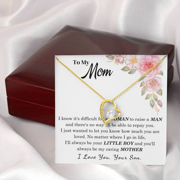 [Only a few left] To My Loving Mother - I love you  (Forever Love Necklace)