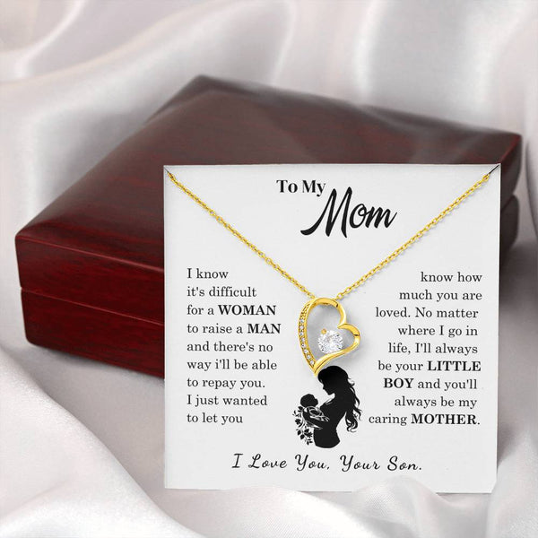 [Only a few left]  To My Mom - Loved Mother  - Necklace