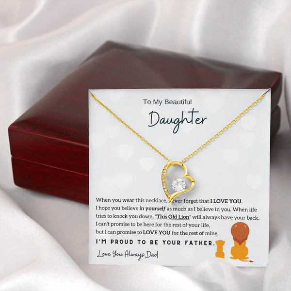 To My Beautiful Daughter, I'm Proud To Be Your Father (Free Shipping)