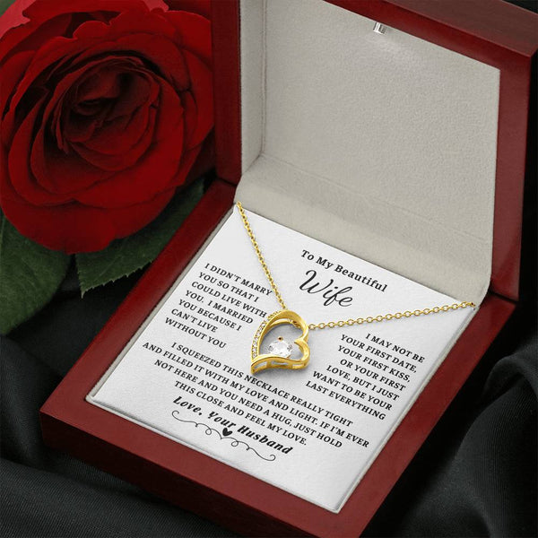 To My Wife , Forever love necklace , Gift For Wife, Wife Birthday Gift, Anniversary Gift For Wife, Wife Necklace