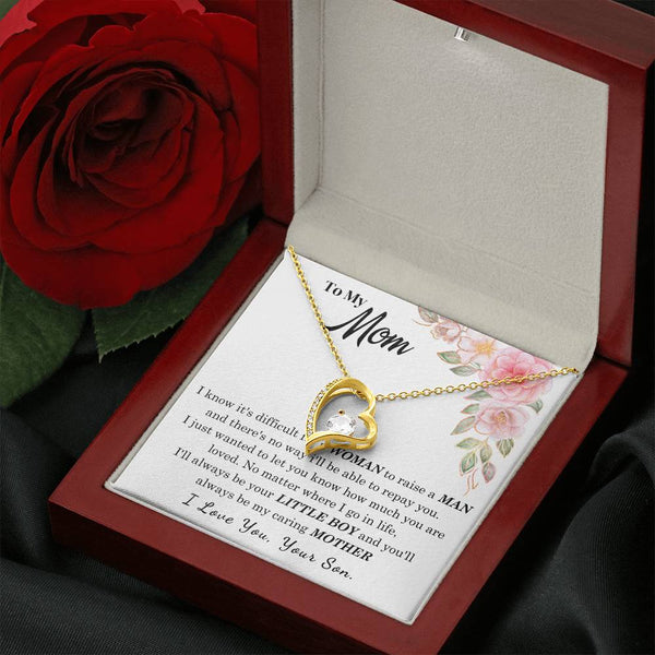 [Only a few left] To My Loving Mother - I love you  (Forever Love Necklace)