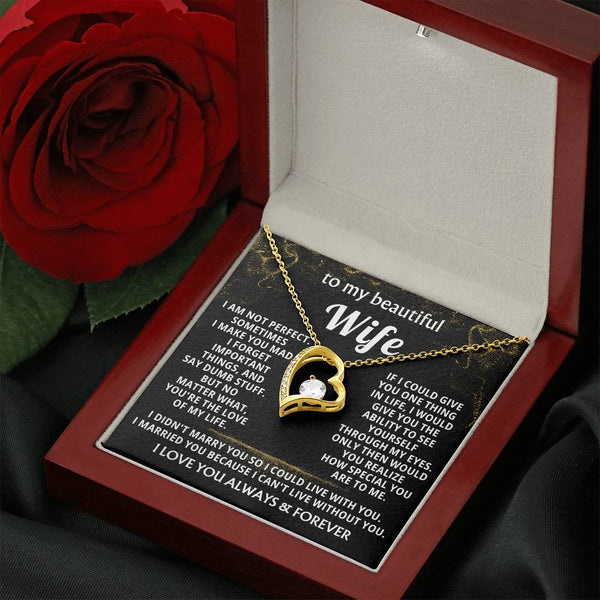 [Almost Sold Out]  TO MY BEAUTIFUL WIFE - I am not perfect