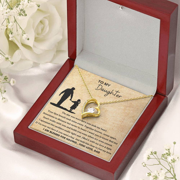 [Almost Sold Out]  To My Daughter - Hold this necklace close to feel my love