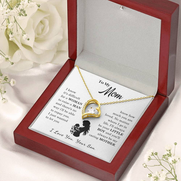 [Only a few left]  To My Mom - Loved Mother  - Necklace