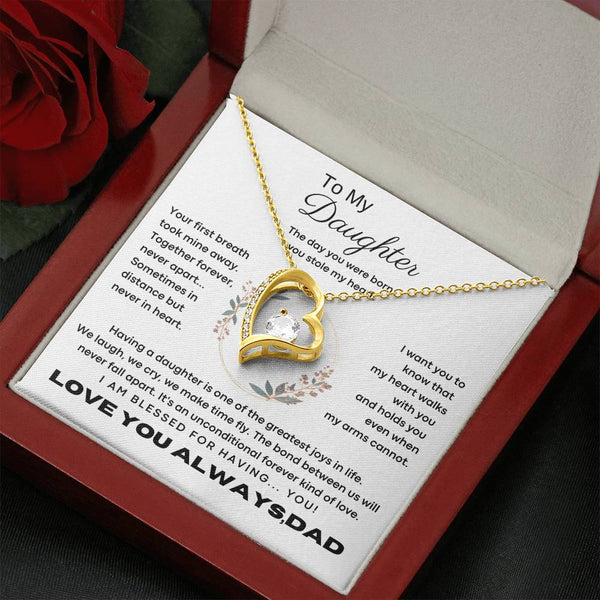 [Only a few left] To My Daughter - The day you were born you stole my heart - Flower