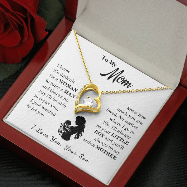 [Only a few left]  To My Mom - Loved Mother  - Necklace