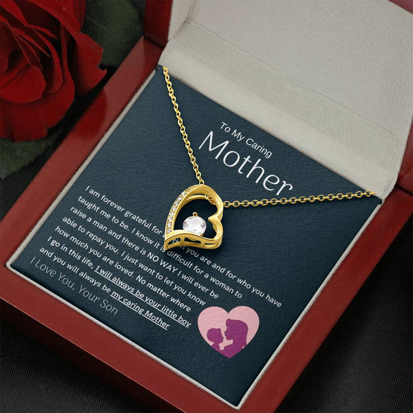 To My Loving Mother - You are my sunshine, I will always be your little boy (Only a Few Left) - Forever Love Necklace