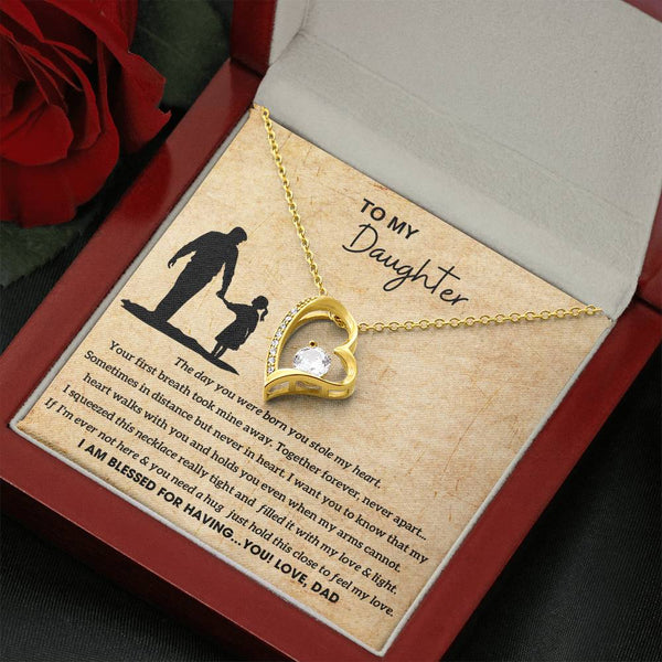 [Almost Sold Out]  To My Daughter - Hold this necklace close to feel my love